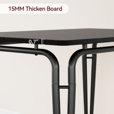 5 Piece MDF Dining Table for 4, Small Table and Chairs Set of 5, Dinette Set for 4