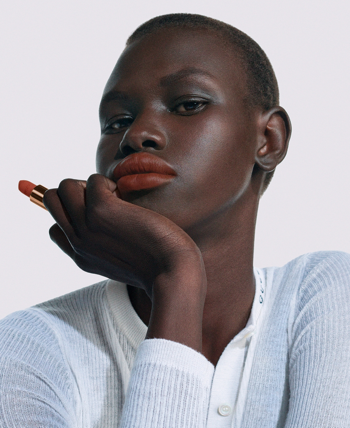 Gucci Rouge A Levres Long-lasting Matte Lipstick In 122 - Eliza Ginger