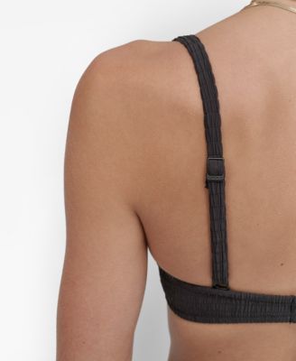 Women's Textured Molded Balconette Bikini Top