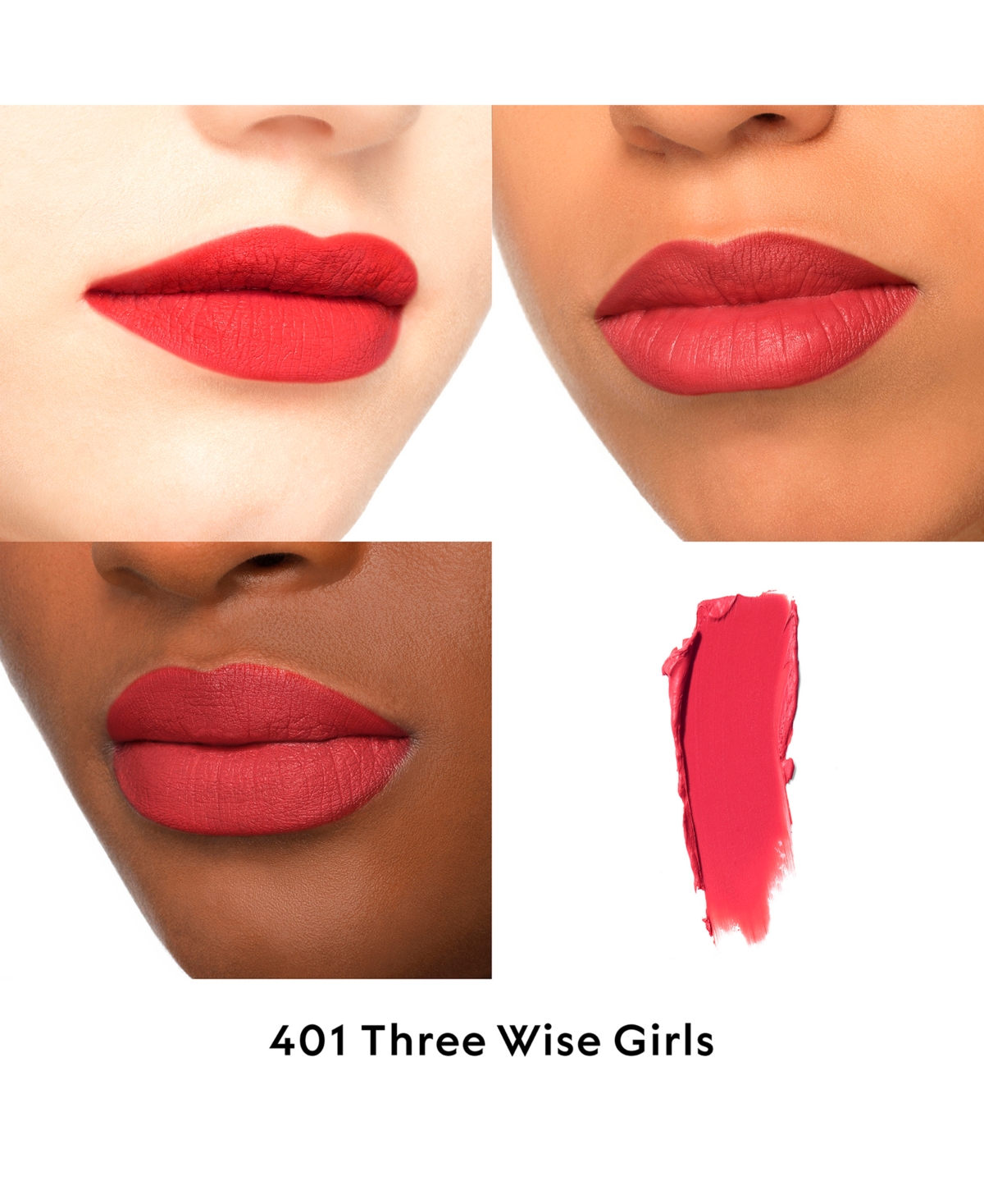 Gucci Rouge A Levres Long-lasting Matte Lipstick In 401 - Three Wise Girls