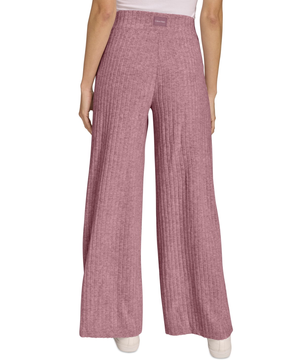 Calvin Klein Women's Brushed Rib Wide-Leg Pants