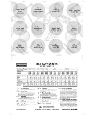 Vintage-Inspired Nut Blends Gourmet Bar Cart Snack Collection, 12 Piece