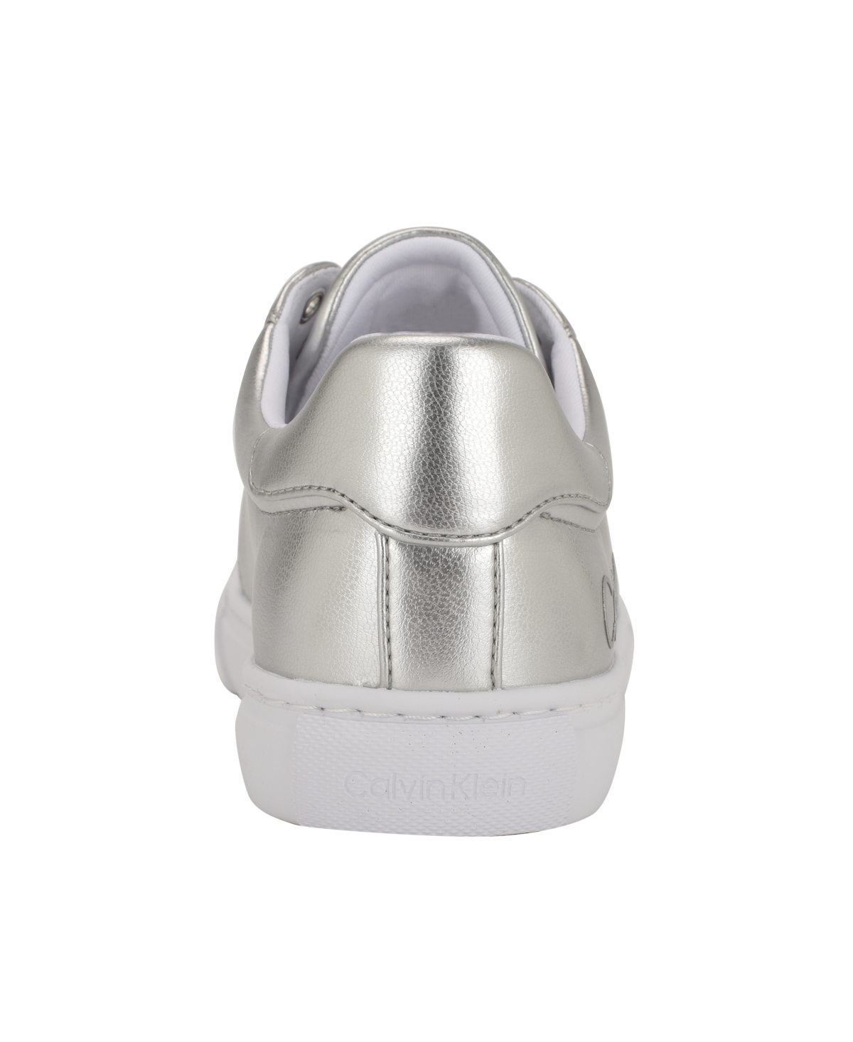 Calvin Klein Women's Camzy Lace-up Casual Sneakers In Silver Metallic