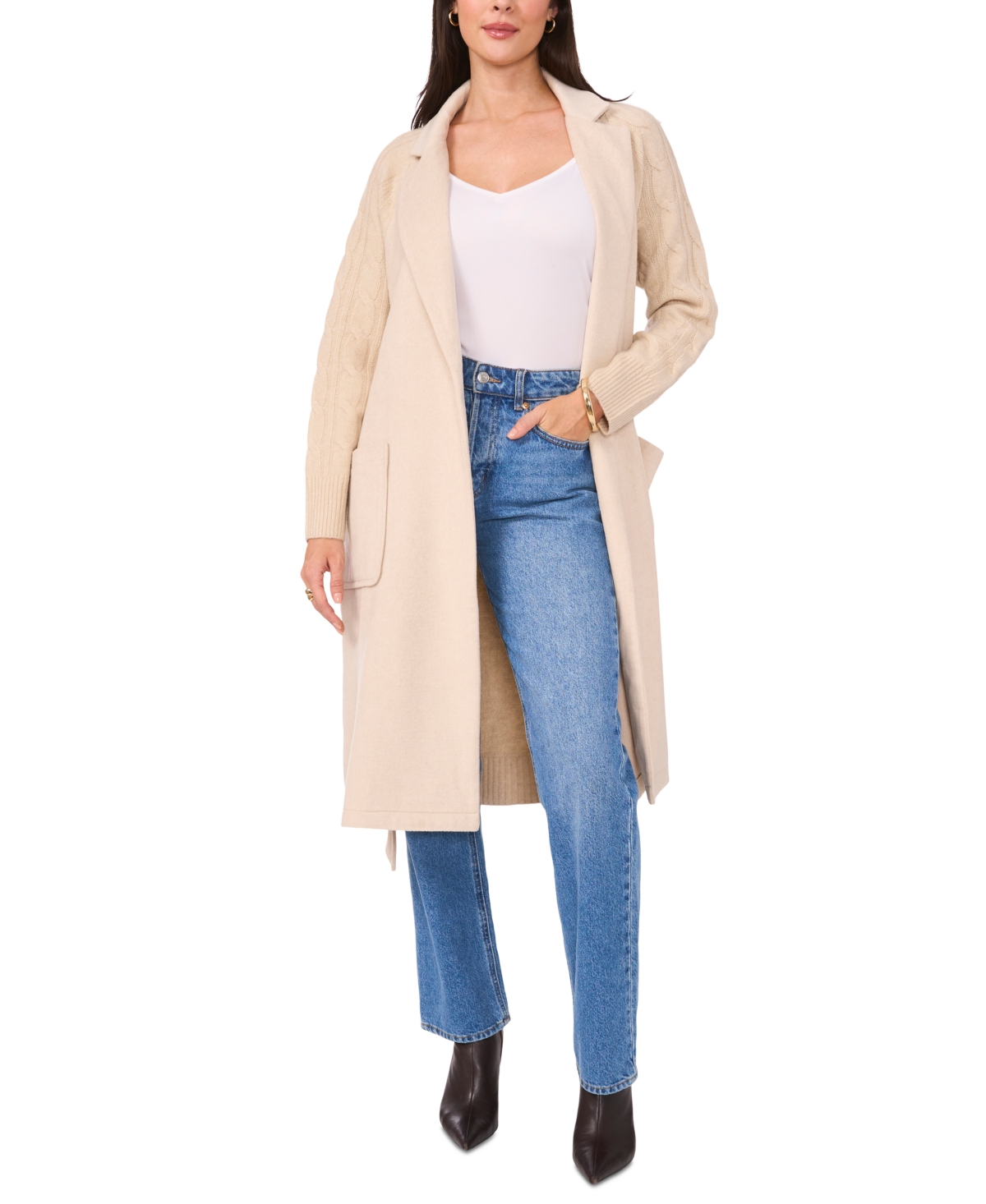 Vince Camuto Robe Coat In Biscotti