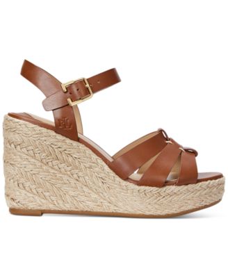 Lauren Ralph Lauren Women's Soffia Espadrille Wedge Sandals