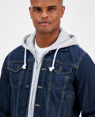 Мужская джинсовая куртка с капюшоном Sun Stone от SUN STONE Reeves Trucker созданная для Macys 10590₽