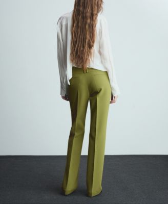 Women's Satin Pleated Pants