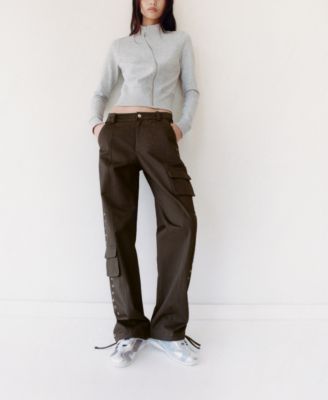 MANGO Women's Studded Parachute Pants