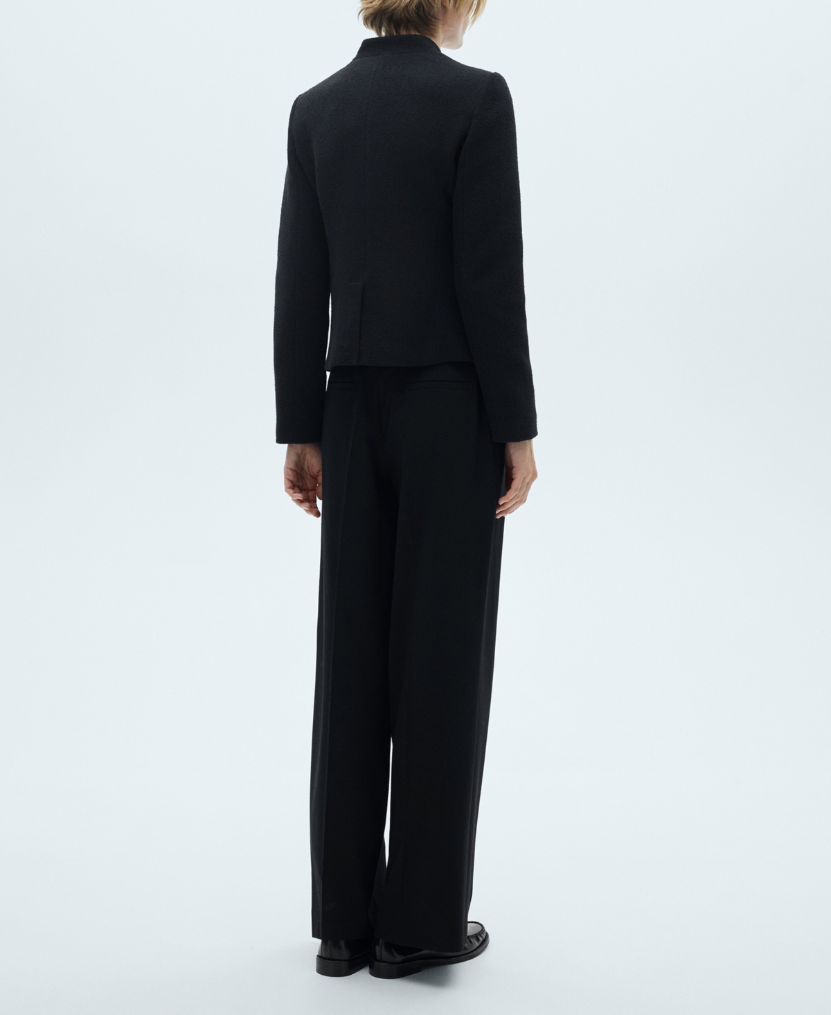 Mango Women's Wide Leg Pleated Pants