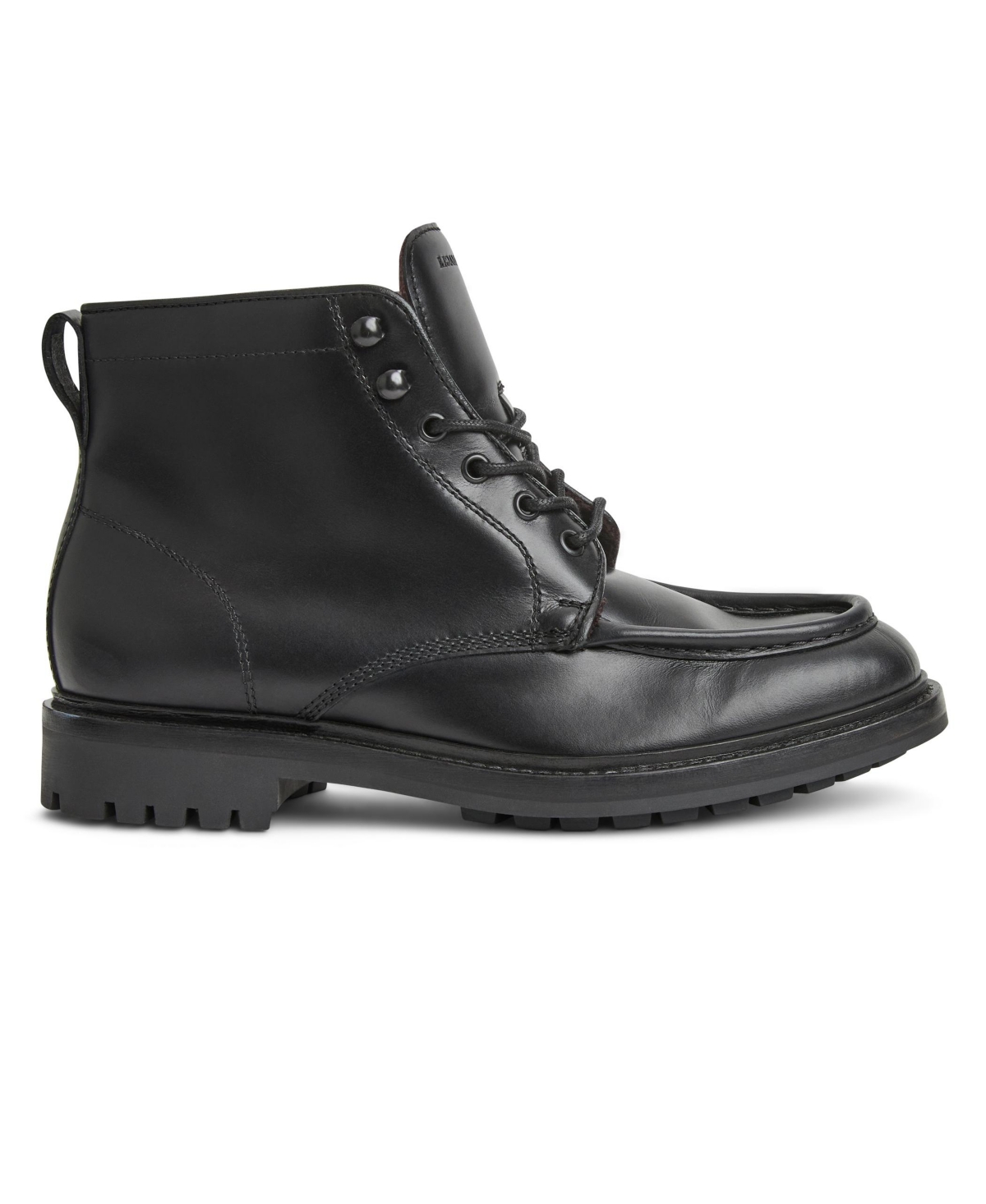 Bruno Magli Scotty Lugged Moc Toe Combat Boot In Black
