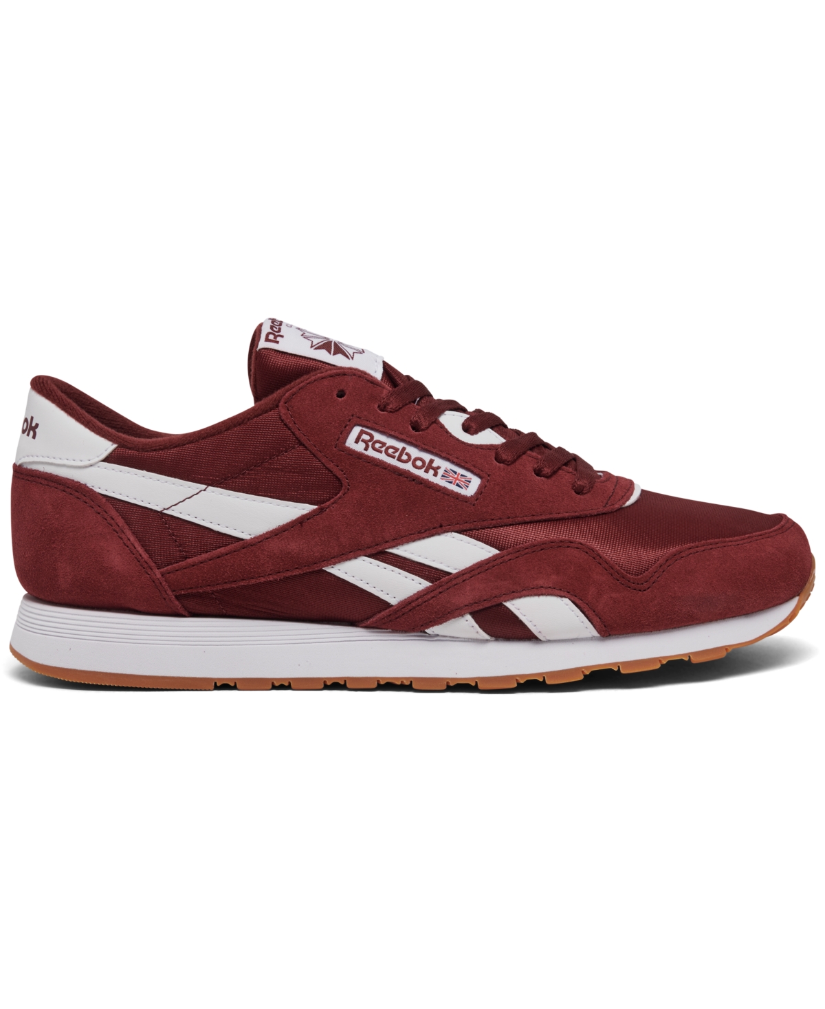 Reebok Men's Classic Nylon Casual Sneakers from Finish Line -White
