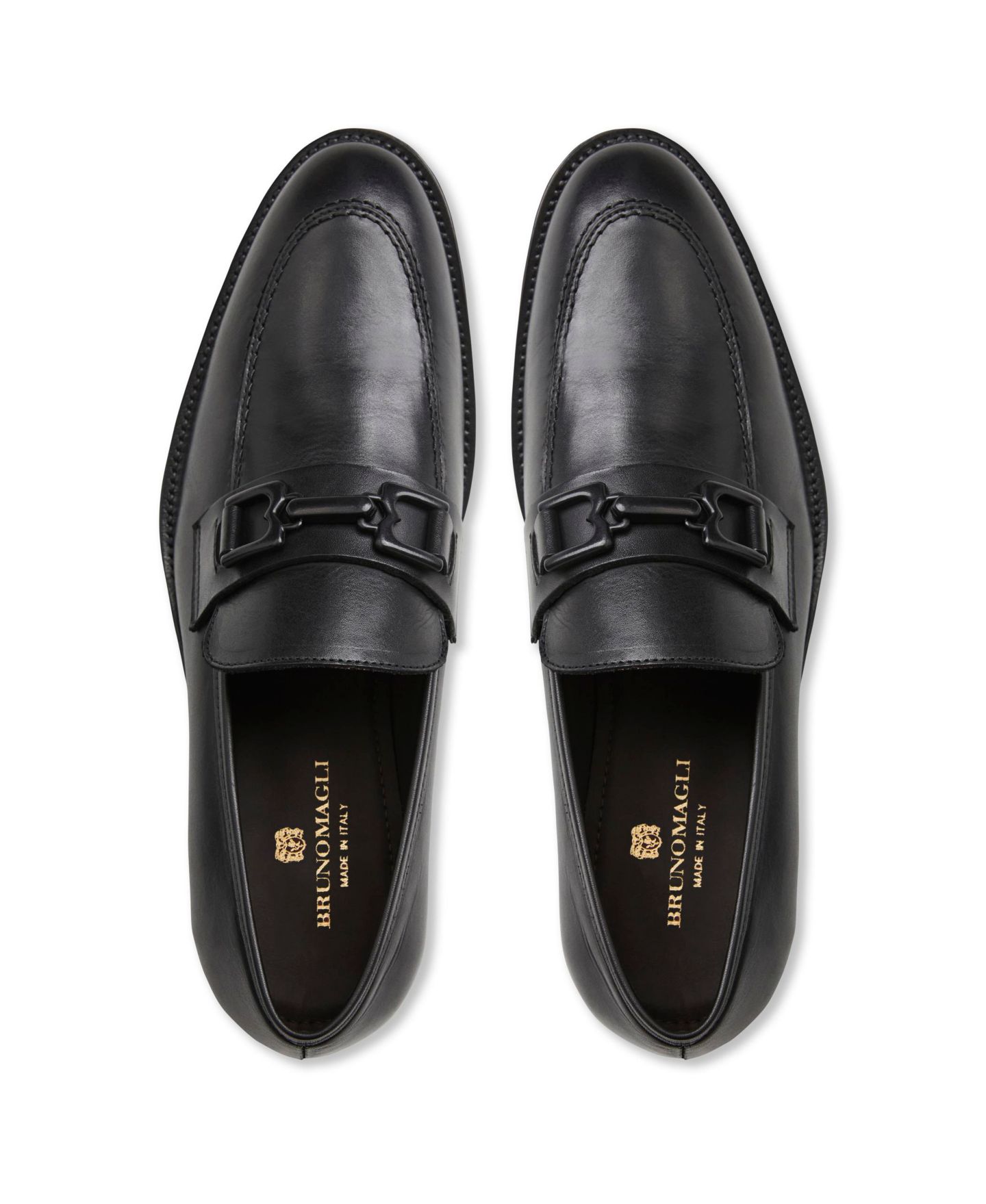 Мужские туфли Bruno Magli Corrado Dress Loafer, цвет: Чёрный — фото 4