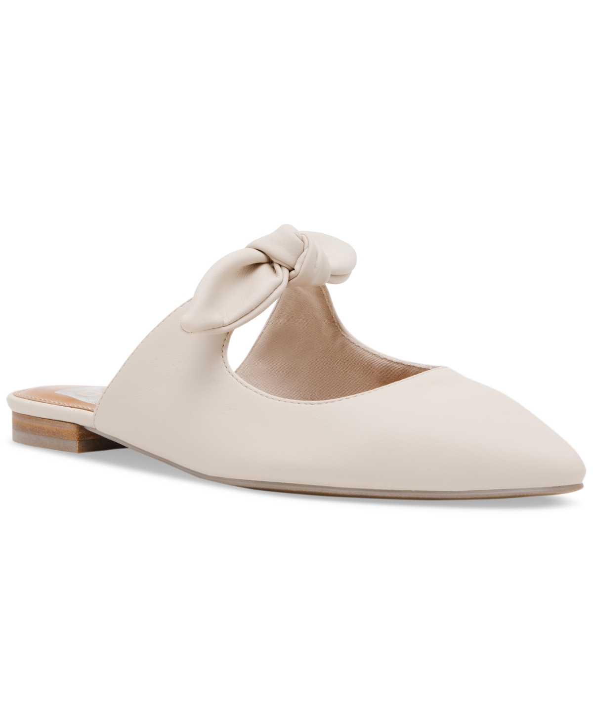 Women's Christian Bow Knot Mule Slide Flats - Blue Linen