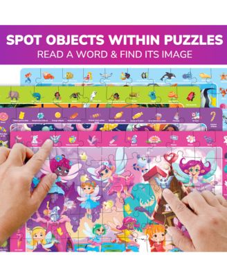 4 x 60 Pieces Puzzles for Kids Ages 4-6 -  Educational Search & Find Toy