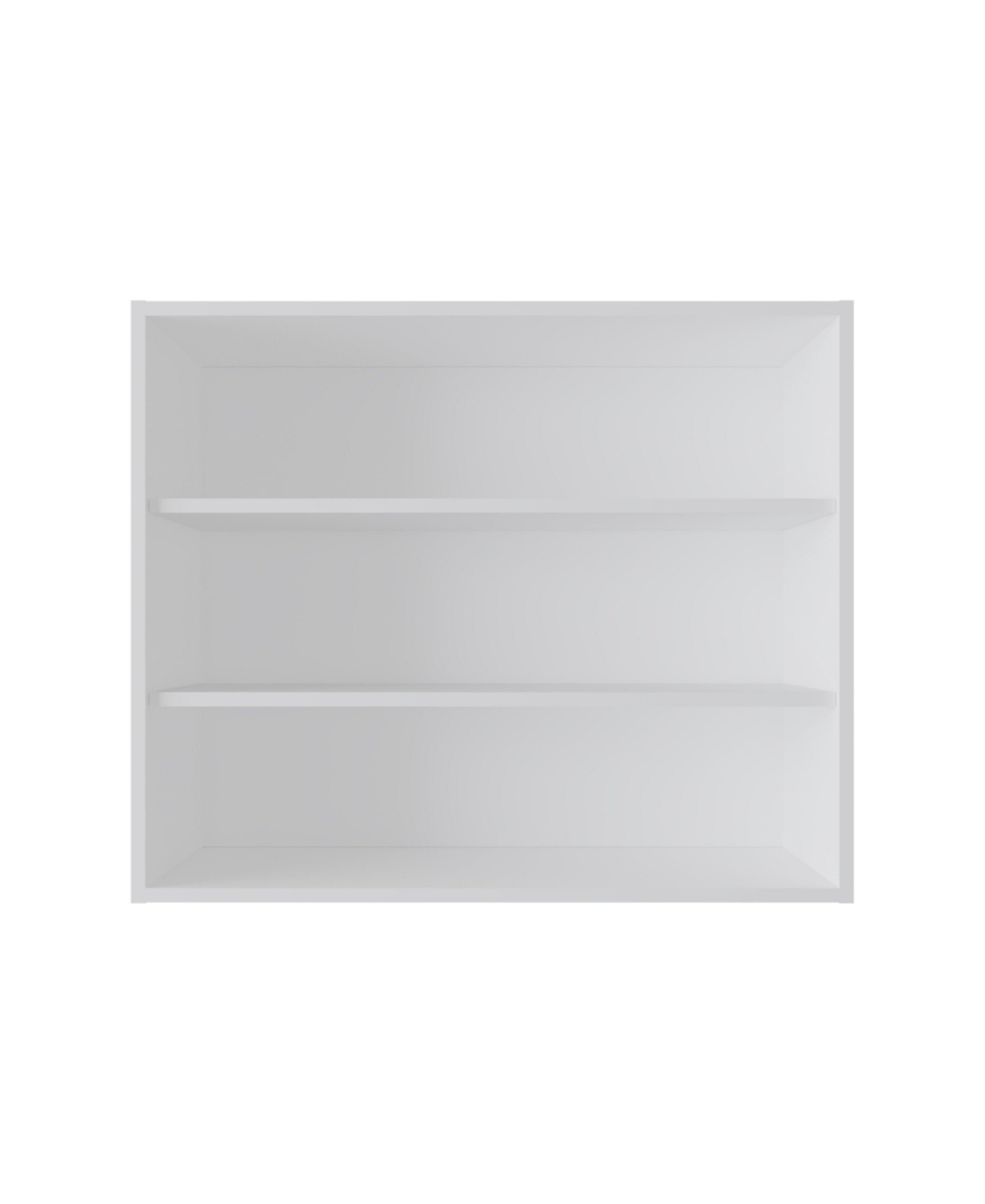 Fm Furniture Chinle Wall Cabinet in Melamine with Open Storage,- White