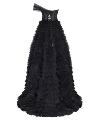 Women's Timeless One-Shoulder Frill-Layered Ball Gown