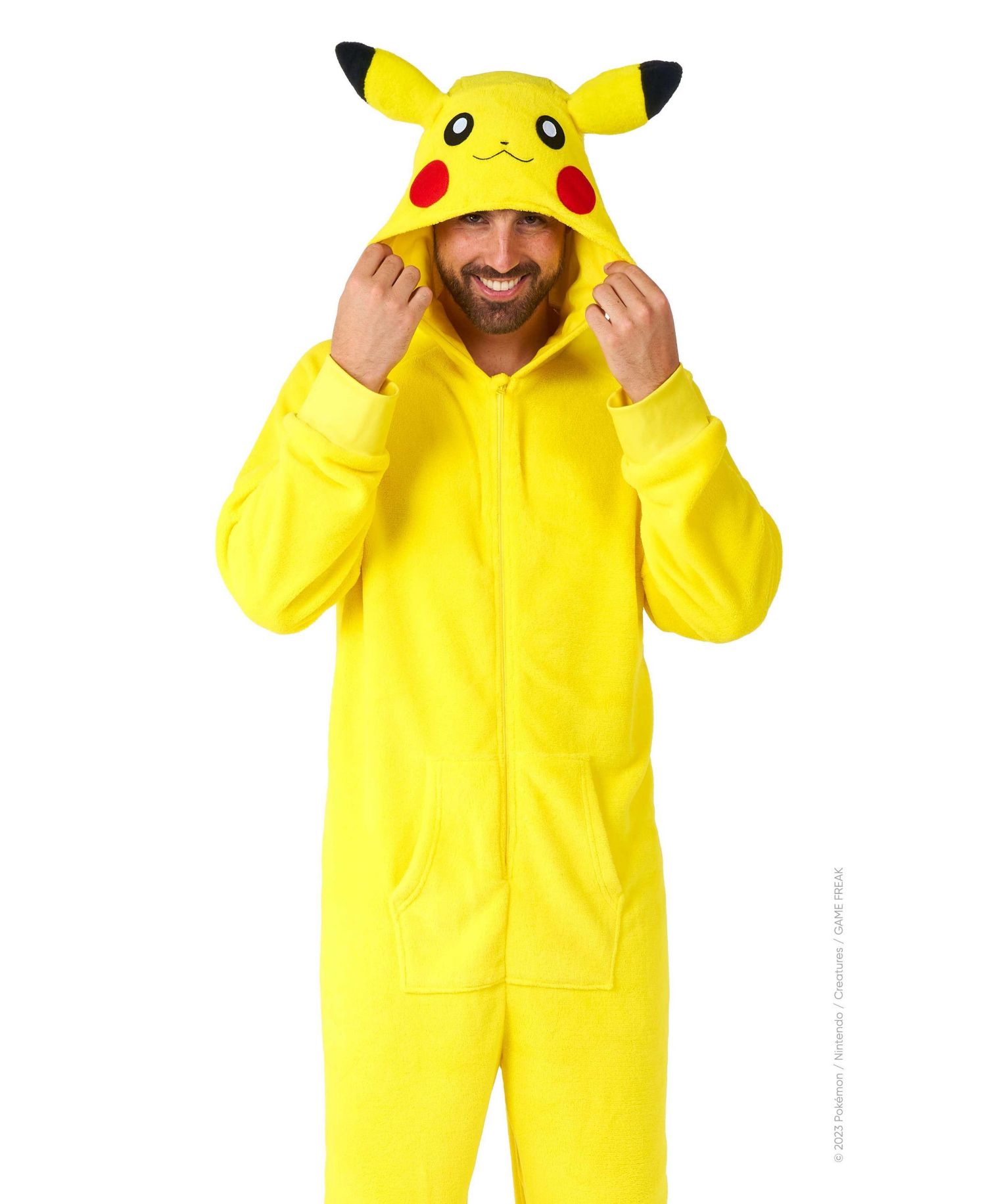 Men's Official Gengar Union Suit - PokEmon Body Suit for Adults - Purple