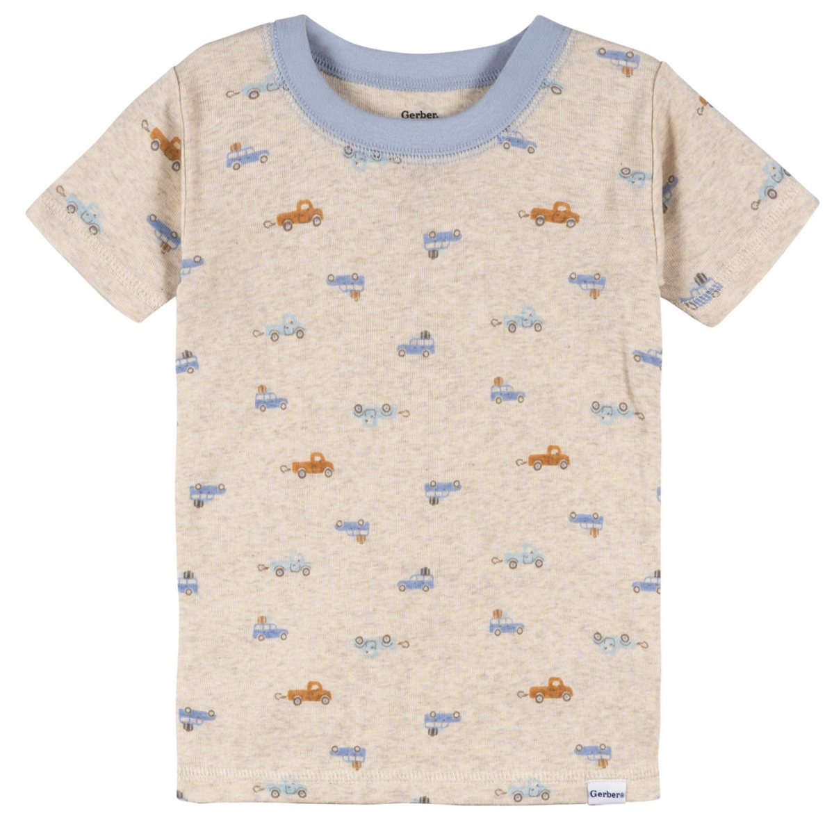 Gerber Toddler Boys Top and Shorts Pajama Sets, 4-Piece, Music