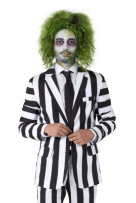 Men's Official Beetlejuice Costume - Red Groom Outfit - Halloween Costume