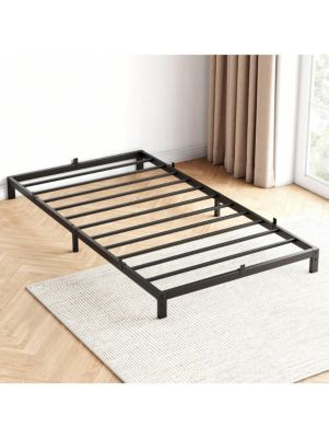 Bed Frame, 6-Inch Metal Low Platform Bed Frame, Bed Frame With Metal Slat Support, Mattress Foundation, No Box Spring Needed, Noiseless Design