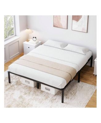 16 Inch Bed Frame, No Box Spring Needed, Heavy Duty Metal Platform Bed Frame For Bedroom, Easy Assembly, Noise Free - Twin