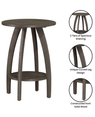 17.75" Aldrin End Table with Shelf