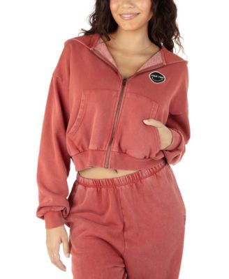 Hurley - Juniors' Have Fun Cropped Zippered Hoodie