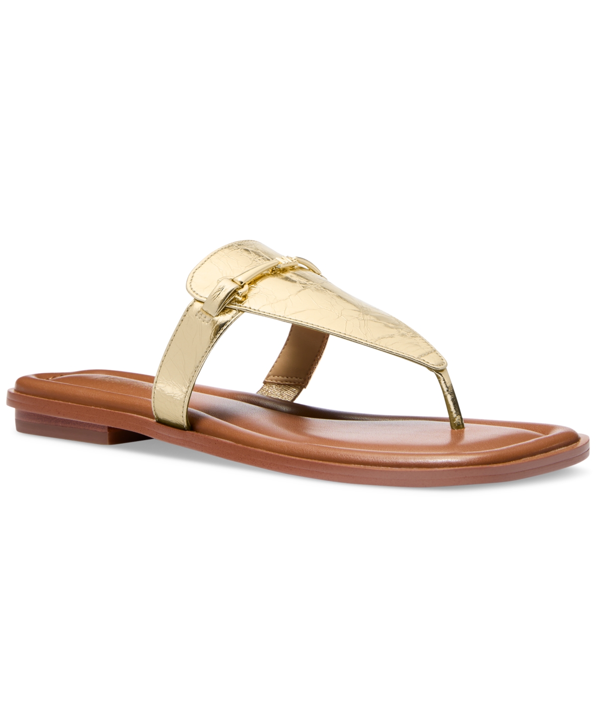 Michael Kors Michael  Women's Lena Thong Sandals In Pale Gold
