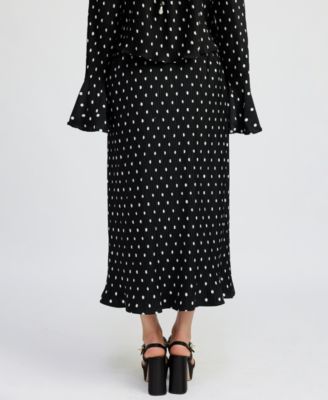 En Saison Darlene Polka-Dot Swing Top - Darlene Polka-Dot Maxi Skirt
