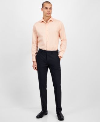 Men's Spread-Collar Sateen Dress Shirt, Created for Macy's