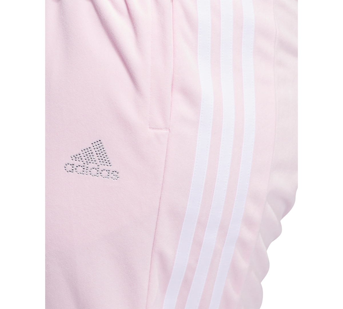 Shop Adidas Originals Plus Size Y2k Glam Velour Wide-leg Track Pants In Clear Pink