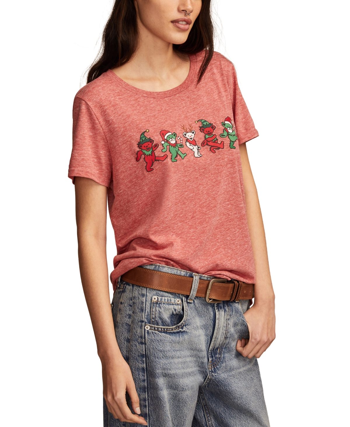Lucky Brand Women's Grateful Dead Bears Classic Crewneck Tee