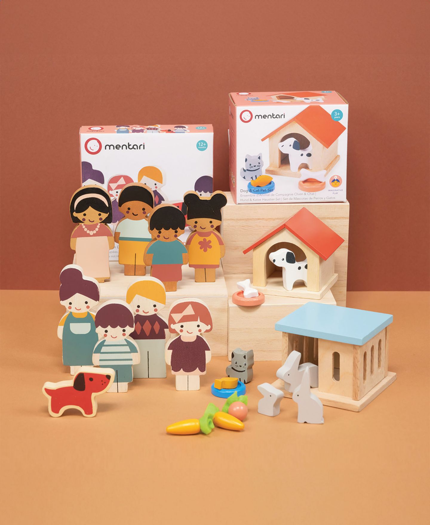 Детские куклы Mentari Toys Doll Family and Pets Bundle — фото 4