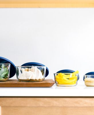 16-Piece Round Nesting Food Storage and Meal Prep Container Set