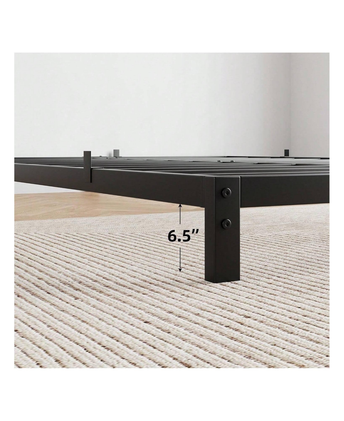 gaomon Bed Frame, -Inch Metal Low Platform Bed Frame, Bed Frame With Metal Slat Support, Mattress Foundation, No Box Spring Needed