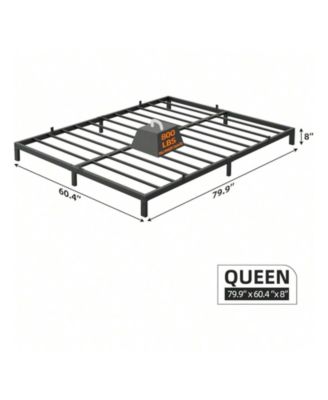 gaomon 8-Inch Metal Low Platform Bed Frame with Metal Slat Support, Mattress Foundation, No Box Spring, Noiseless â€“ Bed Frame - Full