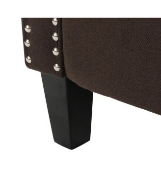 Streamdale Classic Coffee Fabric Push Back Chair