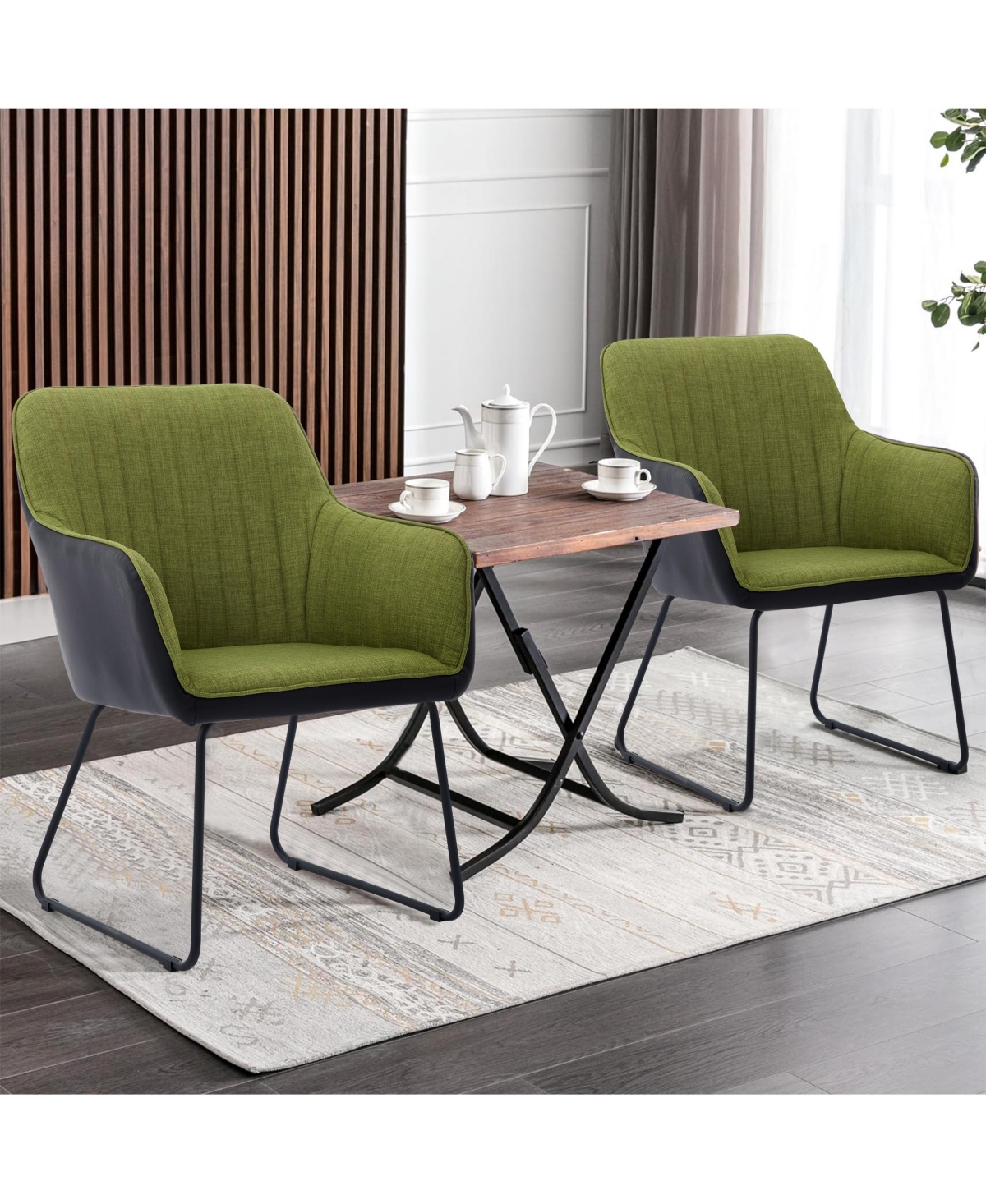 Streamdale Furniture Ts Velvet Leisure Chair: Ergonomic Comfort, Classic Style -green