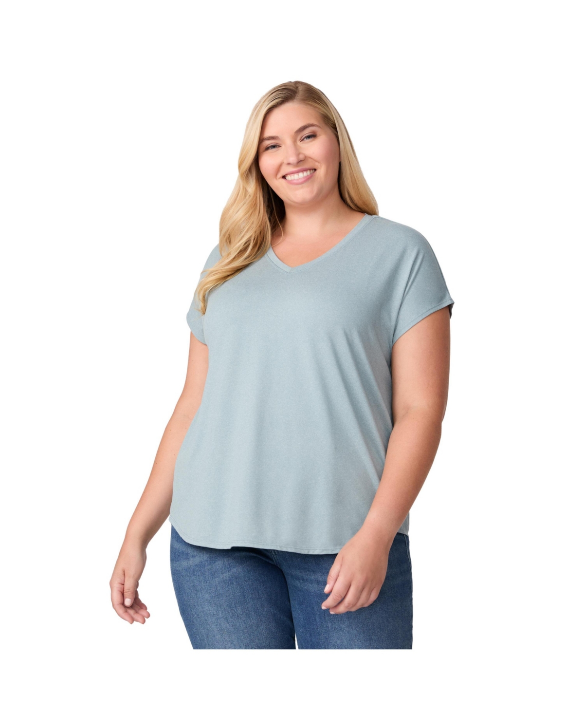 Plus Size Microtech Chill B Cool Tee - Willow