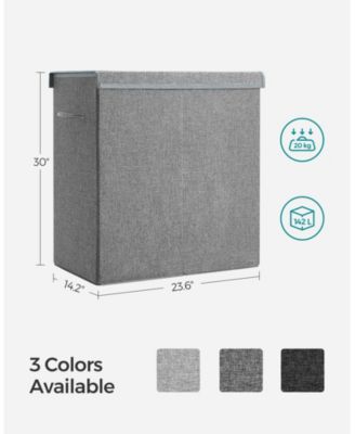 Double Laundry Hamper with Lid
