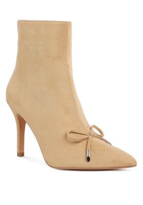 Rag and Co Womens Dapers Bow Detail Ankle Boots