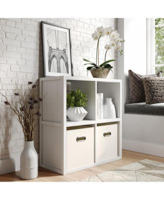 Solid Wood 4 Cube Organizer