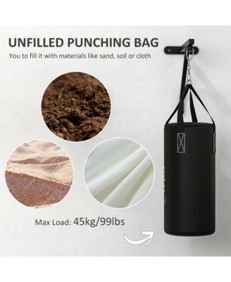 Heavy Bag Wall Mount Set with Unfilled Punching Bag & Bracket