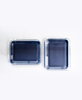 4-Piece 6.5 Cup Rectangular Food Storage and Meal Prep Container Set