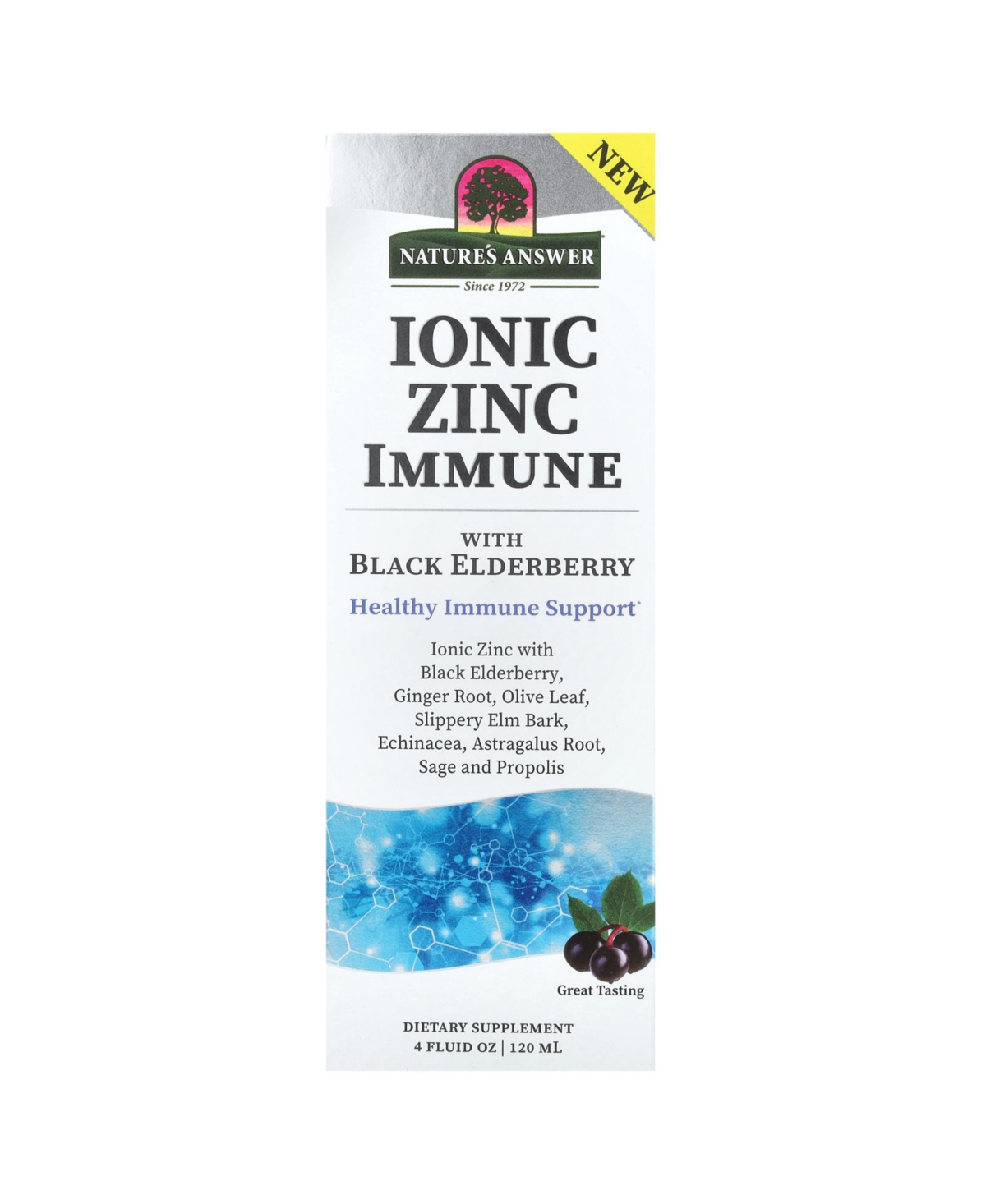 Ionic Zinc Immune with Black Elderberry - 4 fl oz (120 ml)