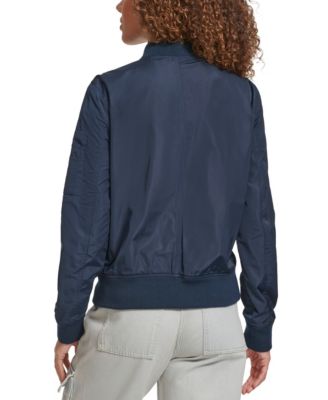 Women's Lightweight Zip-Detail Bomber Jacket