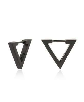 Beau Triangle Earrings - Gunmetal 46$
