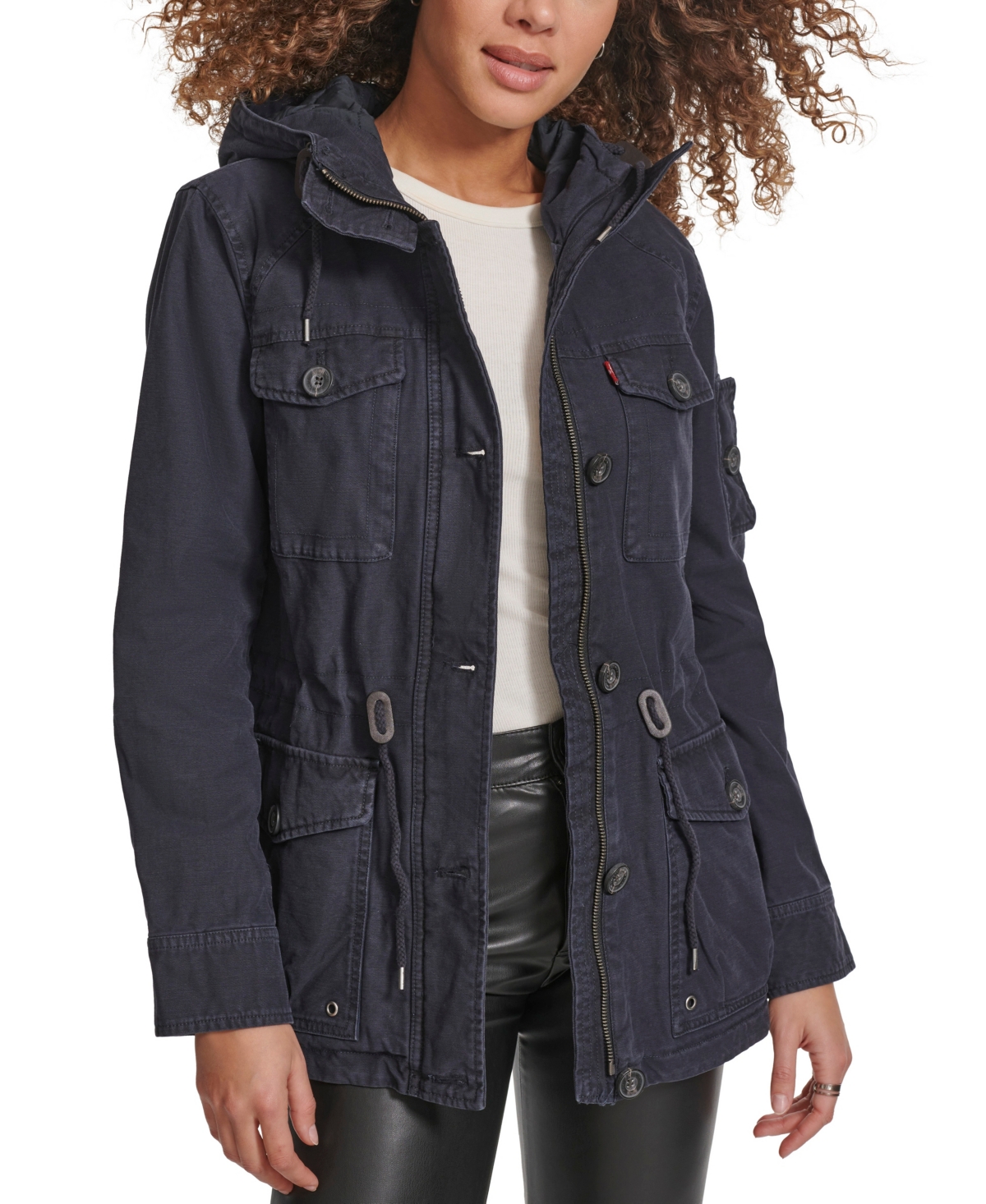 Levi's Women's Hooded Military Jacket