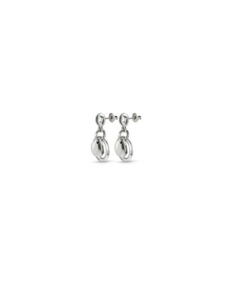 Sterling Silver Metal Clad Earring with Hoops