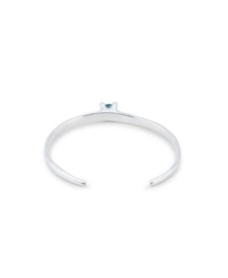 Sterling Silver Plated Metal Alloy Rigid Bracelet